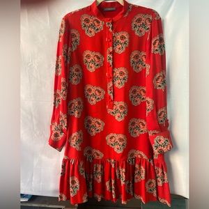 Alexander McQueen Silk Mini Dress